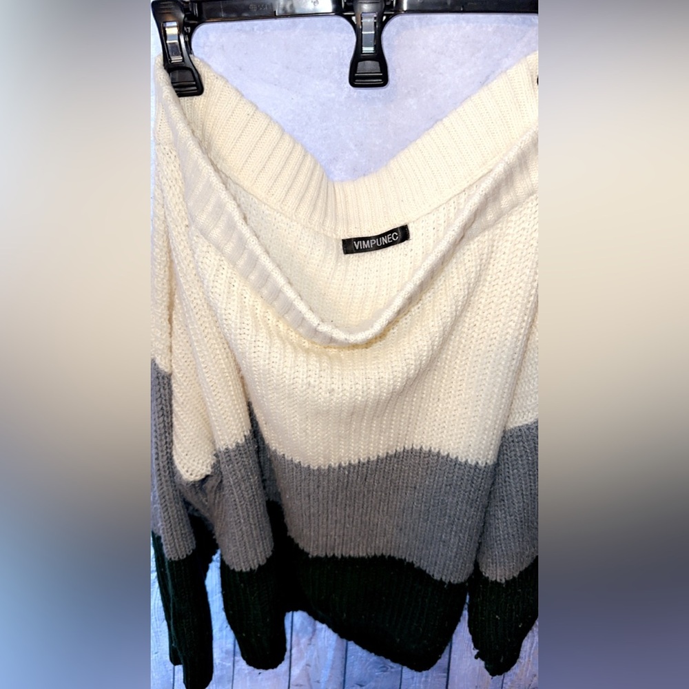 Off the shoulder sweater